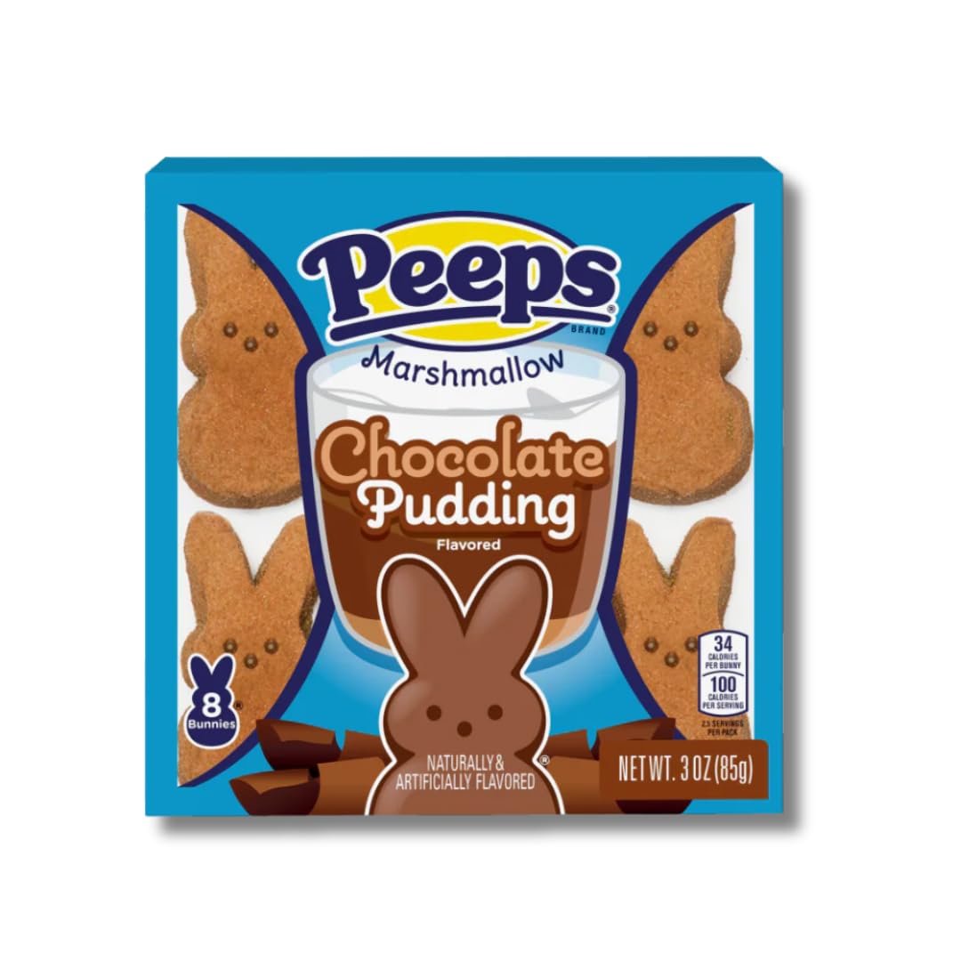 Peeps Marshmallow Bunnies - Chocolate Pudding - Pack of 2-8 Count Boxes - Image 2