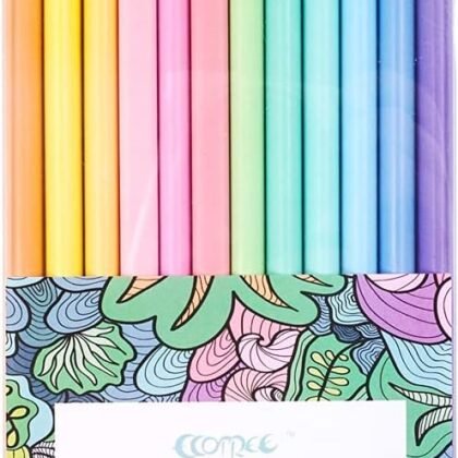ECOTREE Easter Basket Stuffers, Macaron Colored Pencils, Soften Wood, Pastel Coloring for Adult and Kids, Art Supplies for School, Coloring, Drawing, Shading, 12 Count