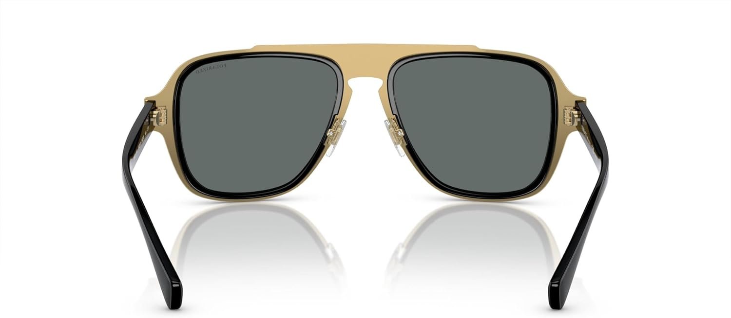 Versace Man Sunglasses Black Frame, Dark Grey Lenses, 56MM - Image 8