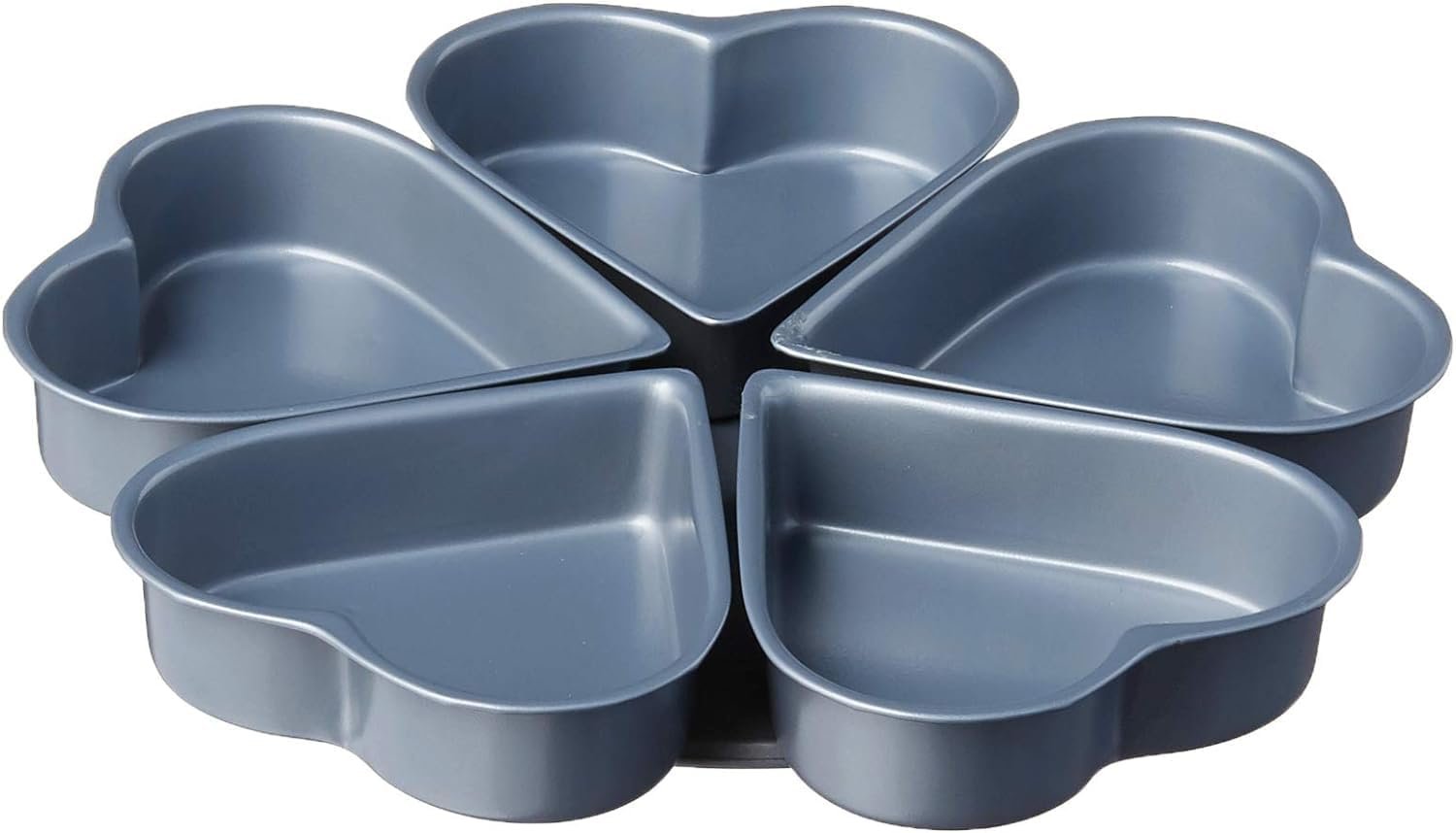Fox Run Linked Heart Cake Pan, 4-Inch, Preferred Non-Stick - Image 2