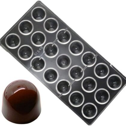 Grainrain polycarbonate chocolate mold polycarbonate chocolate bar mould Bullet Clear Hard Plastic candy pastry tools - Big Size (19322)