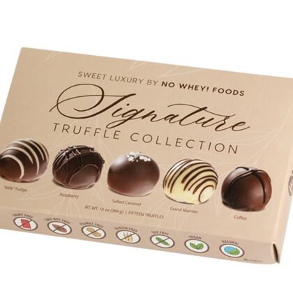 Vegan, Gluten Free, Nut Free | Gourmet Chocolate Truffle Collection (15 Pieces) | Dairy Free, Soy Free, Sesame Free | Allergy Friendly Gifts | No Whey Foods