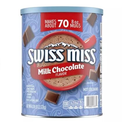 Swiss Miss Milk Chocolate Hot Cocoa Mix Powder. Canister, 70 Servings, 4.78 lb