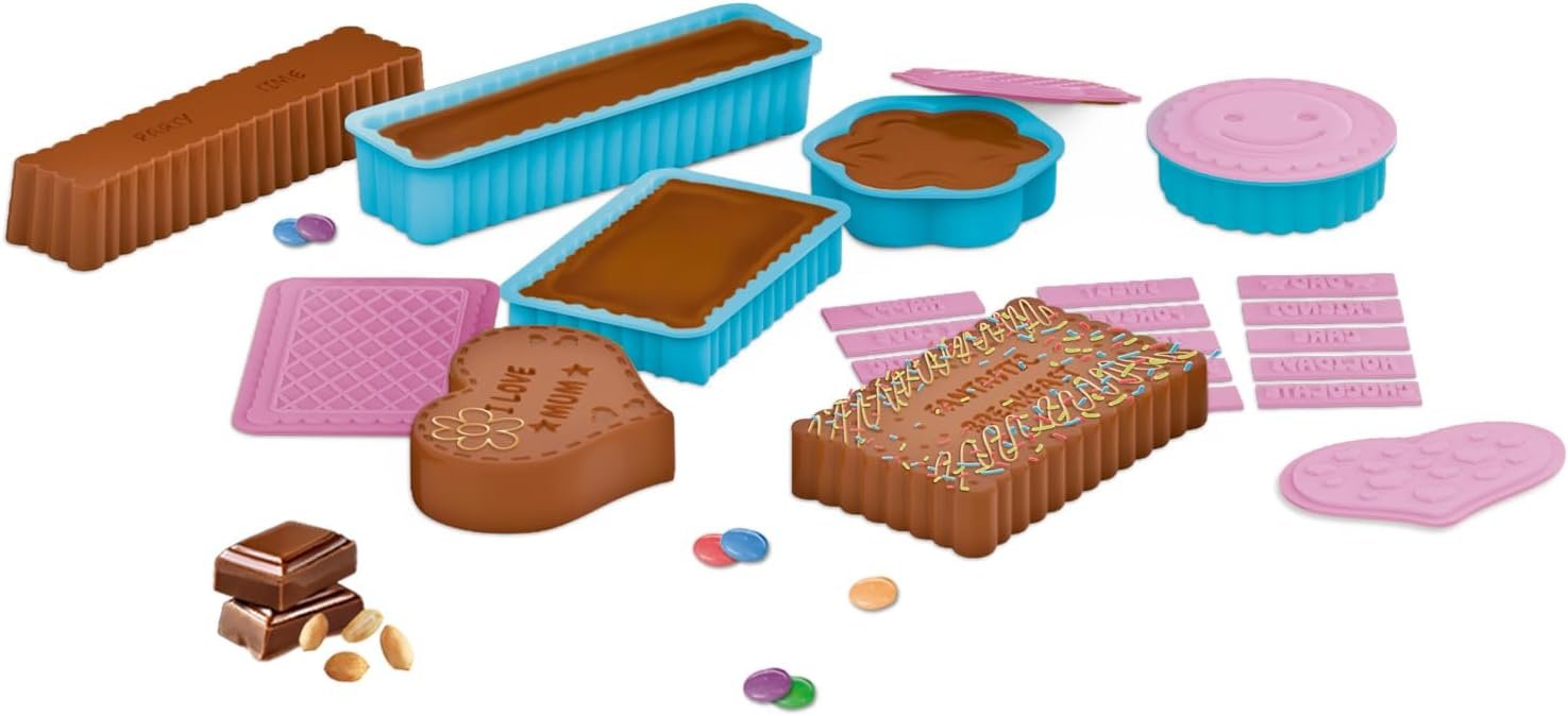 Zap Chef Chocograms | Create & Customise Your Own Chocolate Bars | Fun Chocolate Maker Kit for Kids | Includes Moulds, Message Boards, & More - Image 4
