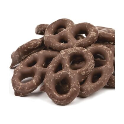 Chocolate Flavored Mini Pretzels - 1 lb of Fresh Gourmet Covered Coated Dipped Bite Size Pretzels