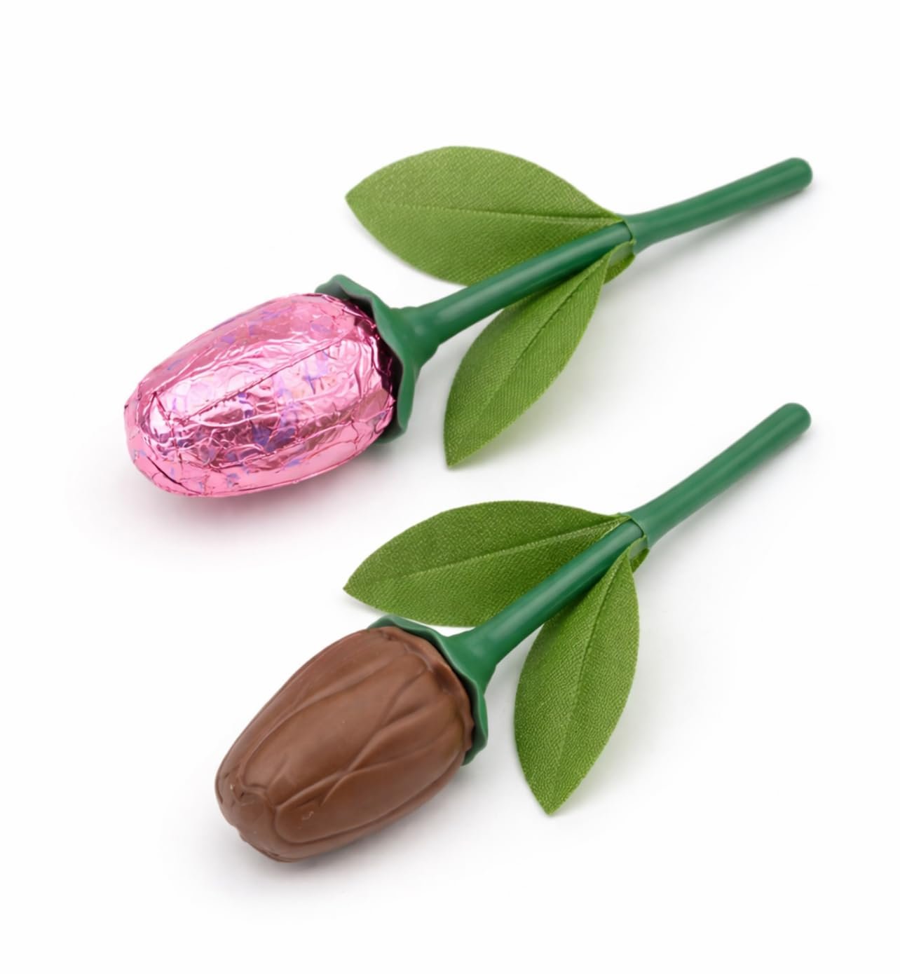 Milk Chocolate Tulip Flowers Bouquet, 1.2 Oz, Mother's Day Gift, Easter Basket Stuffer, Colorful Foil Wrapped - Image 2