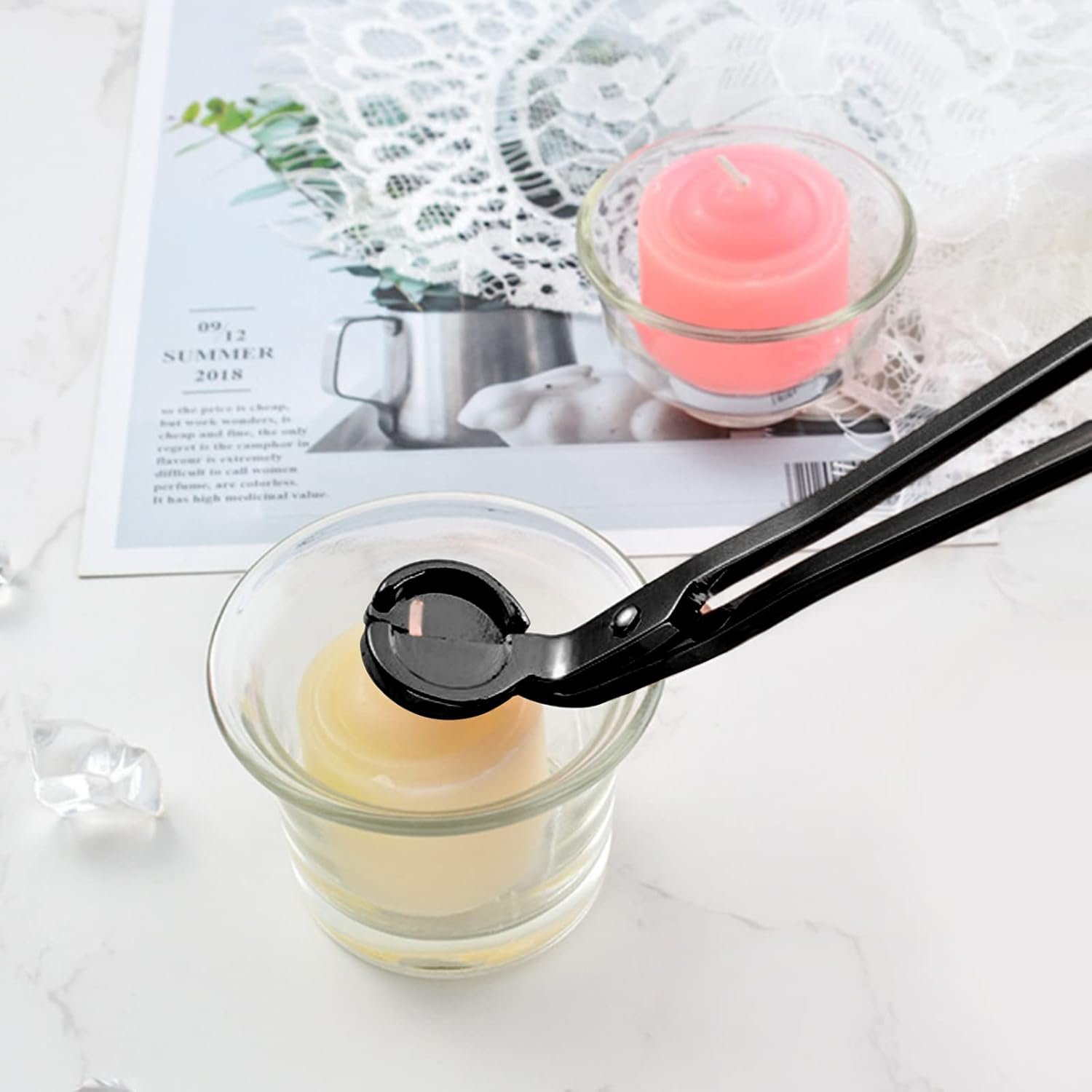 3 in 1 Candle Accessory Set,Candle Care Kit,Candle Wick Trimmer,Wick Dipper with Gift Packaging(Black) - Image 6