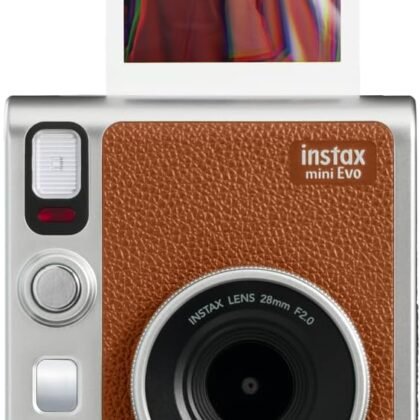 Fujifilm Instax Mini EVO Instant Camera - Brown