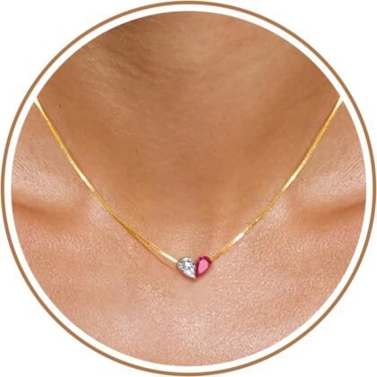 Easter Basket Stuffers for Teens, Mothers Day Gifts Birthstone Necklace for Women Dainty Gold Necklace with 2 Birthstone Graduation Gifts for Her Teen Girl Gift Trendy Stuff Birthday Gift Moms Daughter Girlfriend Friend