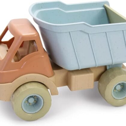 Dantoys BIO Kids’ Big Dump Truck, Green Sugarcane Bioplastic Toy, Indoor & Outdoor Play, Safe Rounded Edges, Role Play, Sensory Exploration with Sand & Water, Motor Skills, Made in Denmark, Ages 2+