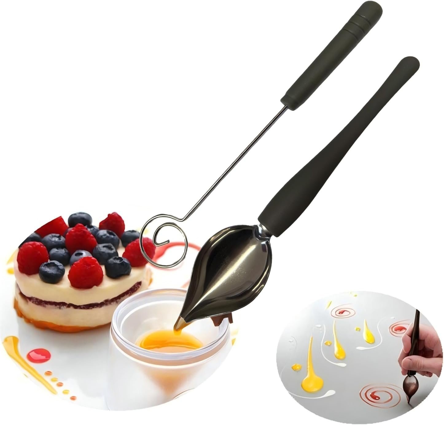 Candy Dipping Tools 5-Piece Set | Chocolate Dipping Tool for Easy Candy Making and Decorative Plating, Stainless Steel Construction for Durability and Effortless Cleaning - Image 3