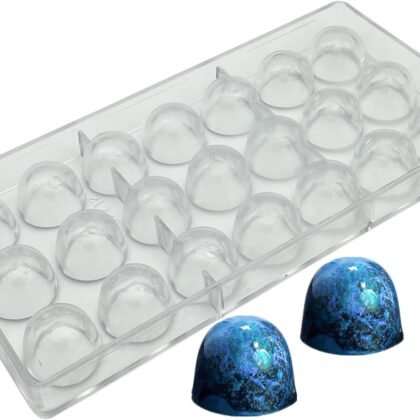 Goldbaking Bell Shape Chocolate Bonbon Mold Polycarbonate Truffle Mould Homemade Chocolates Covered Candy DIY Tool