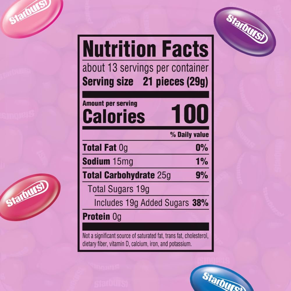 STARBURST Berry Burst Jellybean Easter Candy, Jelly Beans for Filling Eggs, Easter Basket Stuffers, 14 Ounce Bag - Image 2