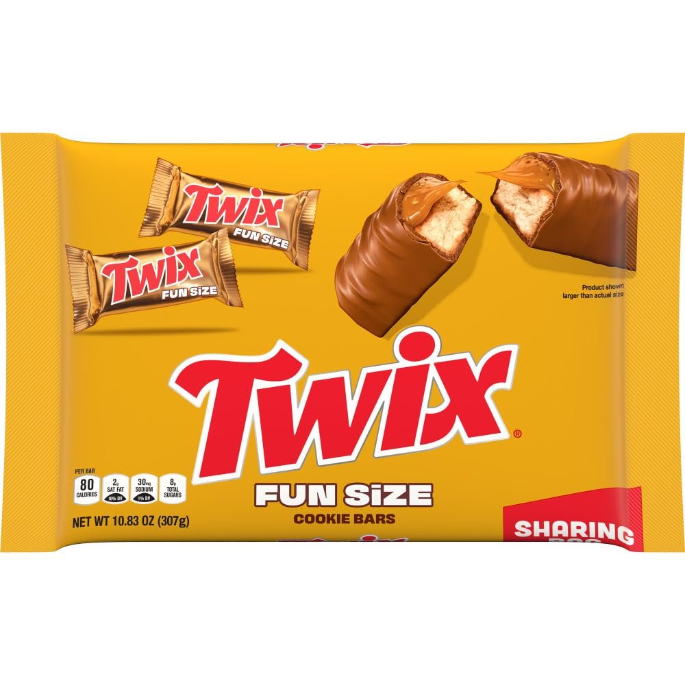 TWIX Fun Size Caramel Cookie Milk Chocolate Bars Individually Wrapped Party Candy Chocolate Candy Bars, 10.83 Oz Bag - Image 3