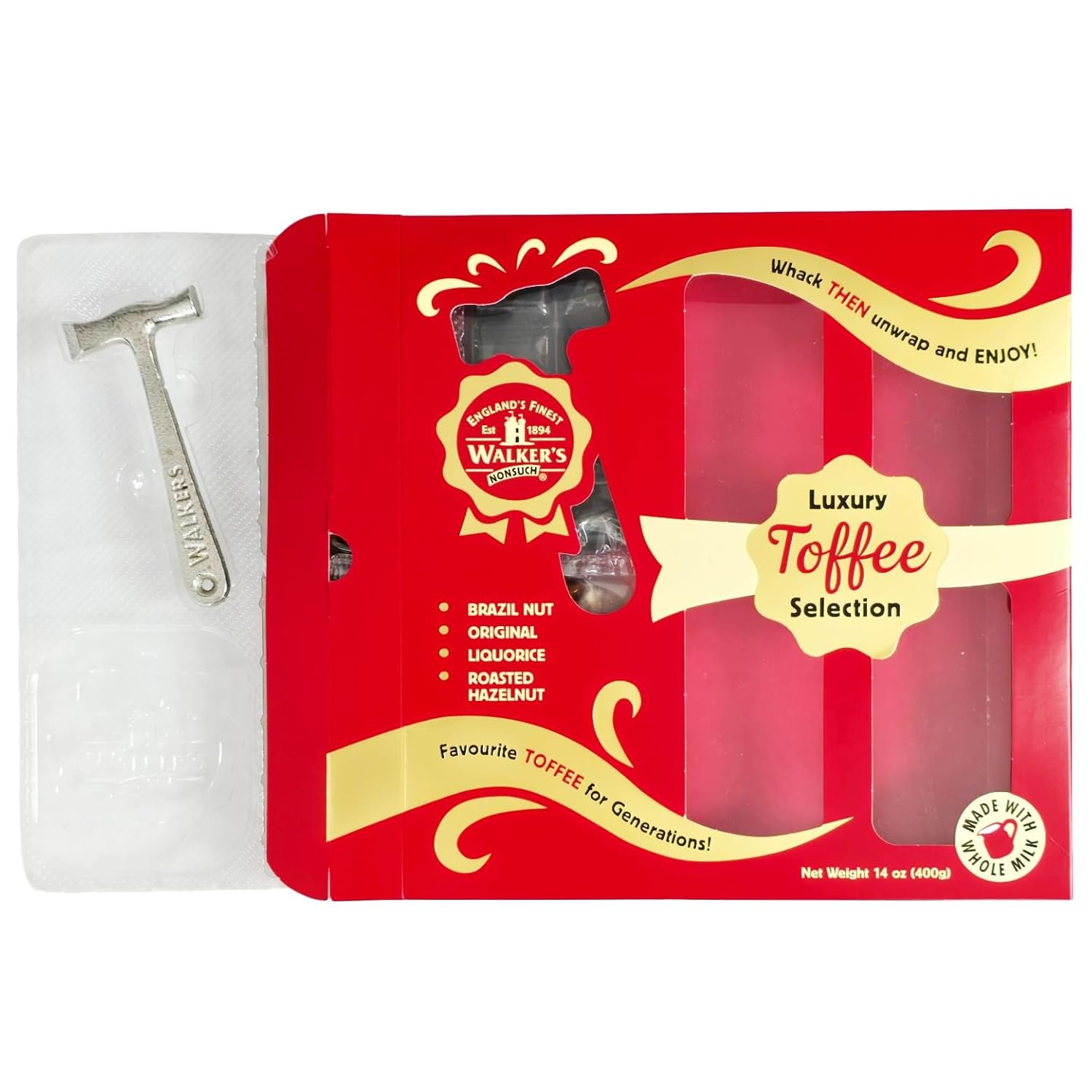 Walker’s Nonsuch Luxury Toffee Selection Hammer Pack 400g - 2 Pack in a Premier Life Store Box - Image 5