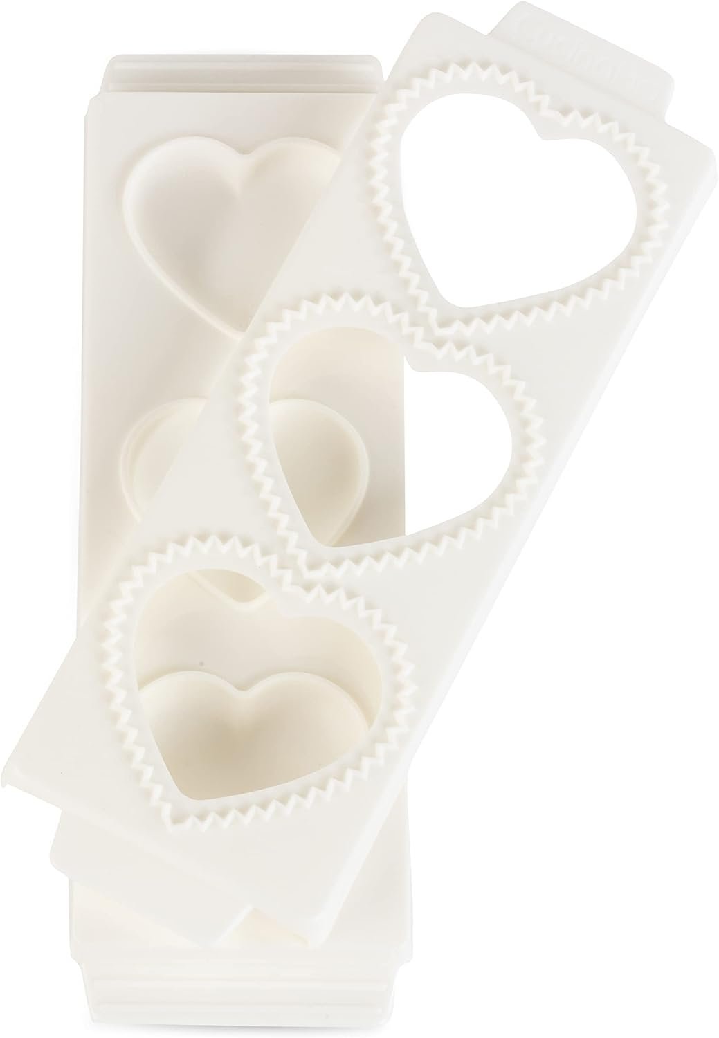 Jumbo 3" Heart Ravioli Molds 2 PK- Homemade Filled Pasta Maker- 2 pc Tray & Press makes 3 Large XL Italian Raviolis, Easy to Use Clean- Add Love to Italian Dinner- Cute Housewarming Gift, Date Night - Image 8