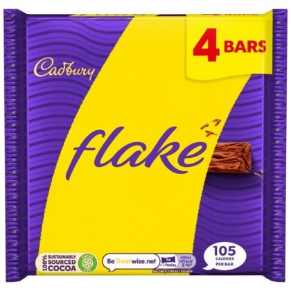 Original Cadbury Candy Bar Flake Chocolate Imported From The UK (Pack of 1)