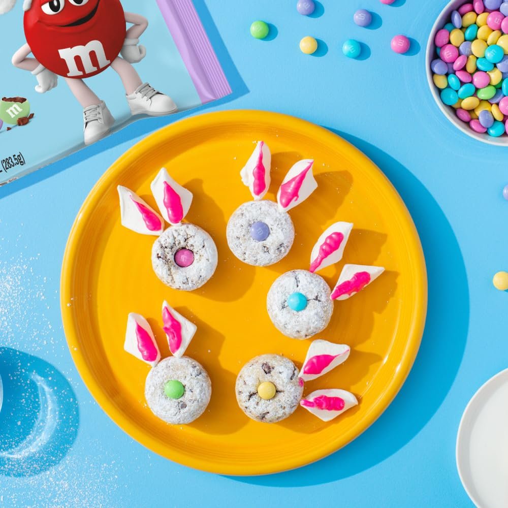 M&M'S Milk Chocolate Easter Candy, Chocolate for Easter Basket Stuffers, Eggs, 10 Ounce Bag - Image 7