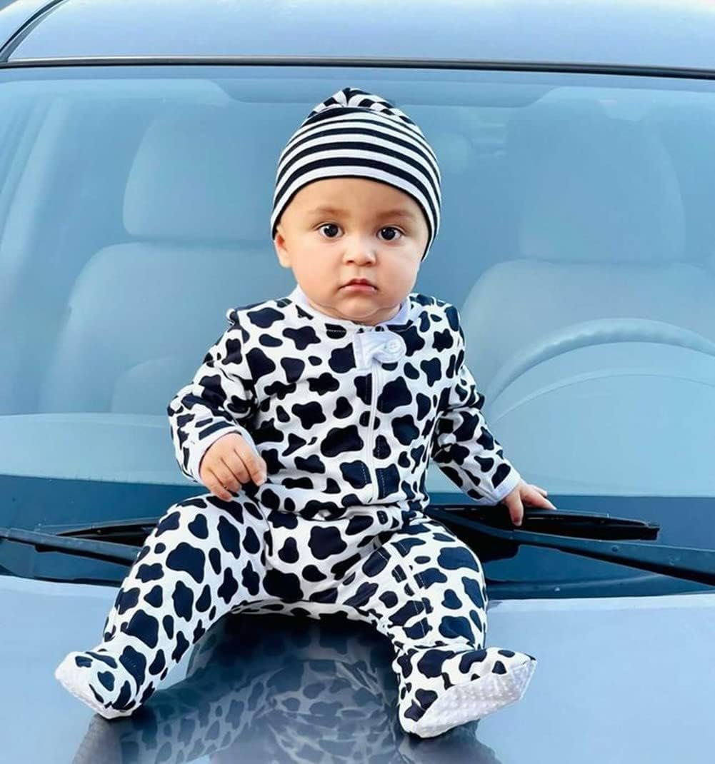 UNIFACO Baby Girls Boys Footed Pajamas One-Piece Sleeper Snug Fit Sleep and Play Zip Front Footie Romper 0-12 Month - Image 5