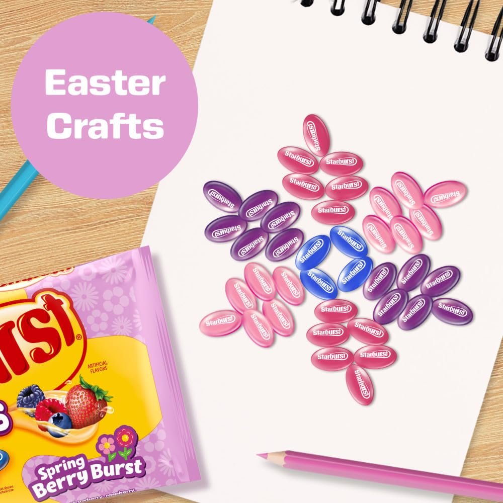 STARBURST Berry Burst Jellybean Easter Candy, Jelly Beans for Filling Eggs, Easter Basket Stuffers, 14 Ounce Bag - Image 7