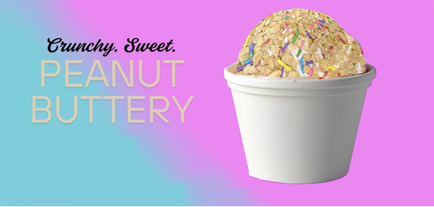 Peanut Butter Sprinkle Crunch Topping Crunch Coat Ice Cream Topping, Dessert Topping 9 Ounce Resealable Bag - Image 4