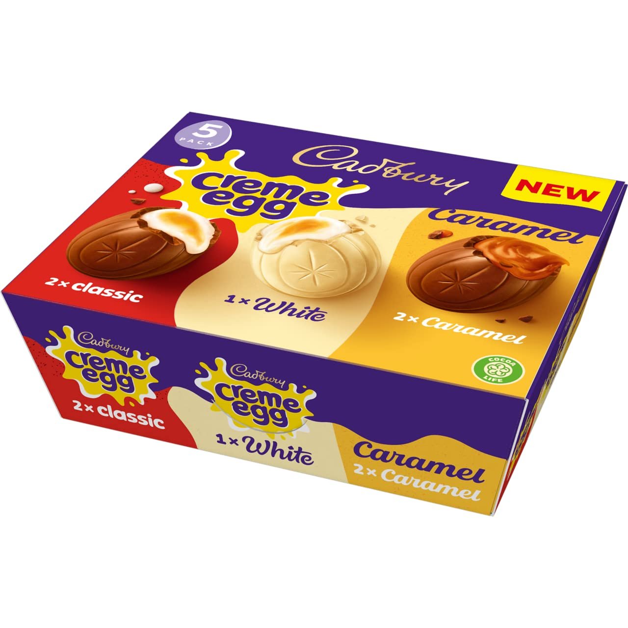 Cadbury Mixed White Chocolate, Caramel and Crème, 200g - Image 3