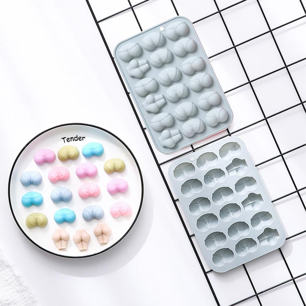 1 Pcs Funny Shape Silicone Mold for Birthday Single Party Baking Pan Handmade DIY Mousse Chocolate Fondant Soap Cake Ice Cube Mould Tool Novelty Cake Pans Set Kit H9-2 - Image 3