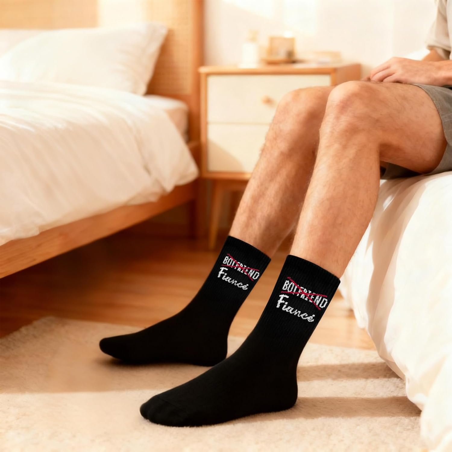 Couples Socks Set Newlyweds Gift – Hubby and Wifey Wedding Socks for Bride & Groom, Engagement Gift - Image 6