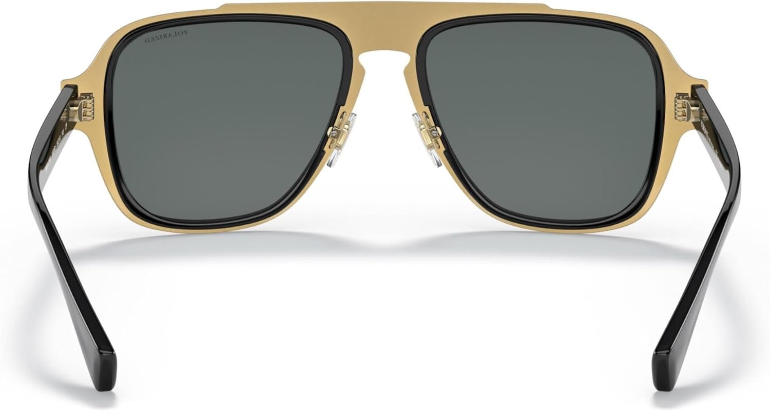 Versace Man Sunglasses Black Frame, Dark Grey Lenses, 56MM - Image 3