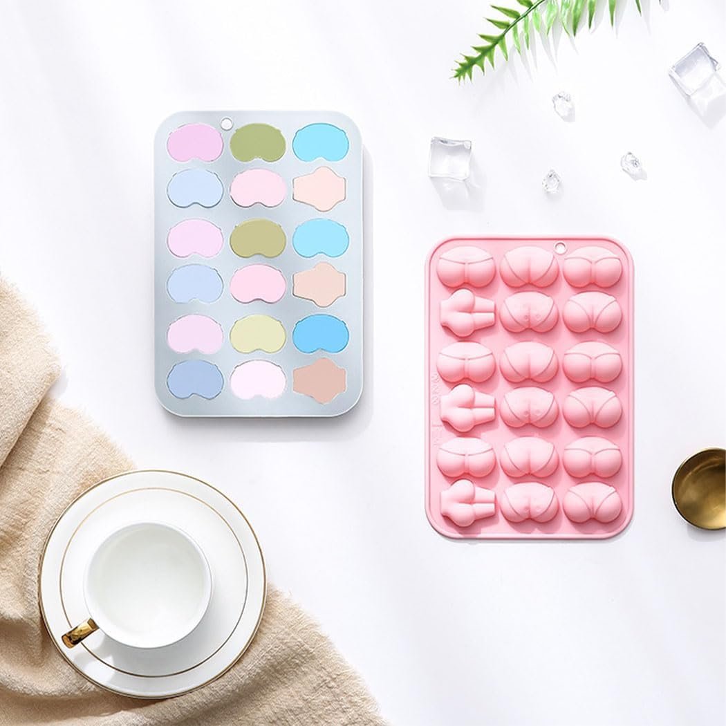 1 Pcs Funny Shape Silicone Mold for Birthday Single Party Baking Pan Handmade DIY Mousse Chocolate Fondant Soap Cake Ice Cube Mould Tool Novelty Cake Pans Set Kit H9-2 - Image 2