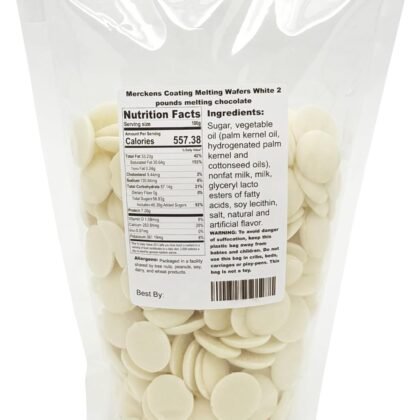 Merckens Coating Melting Wafers White melting chocolate, 2 pounds