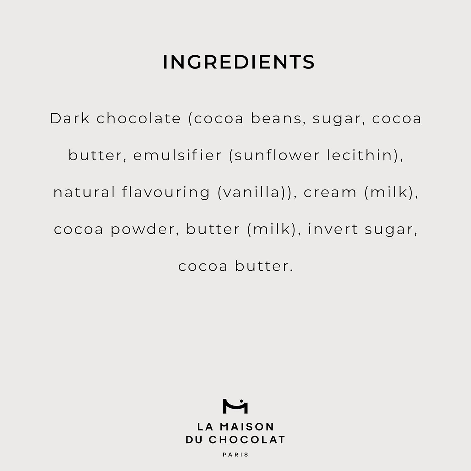 LA MAISON DU CHOCOLAT Classic Truffles Gift Box, Gourmet French Dark Chocolate Gift Box (12 Pieces) - Image 2