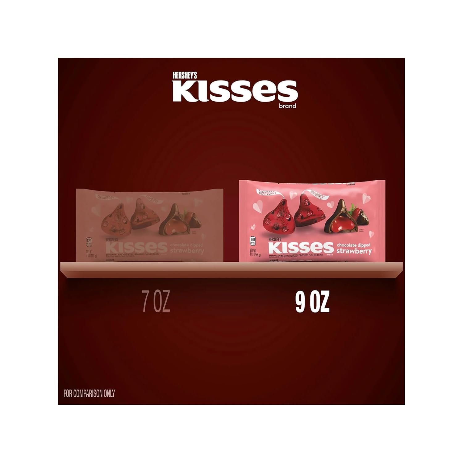 Hershey's Chocolate Dipped Strawberry Kisses - Pack of 2-9 oz Bags - Perfect for that Special Someone This Valentine's Day - Image 6