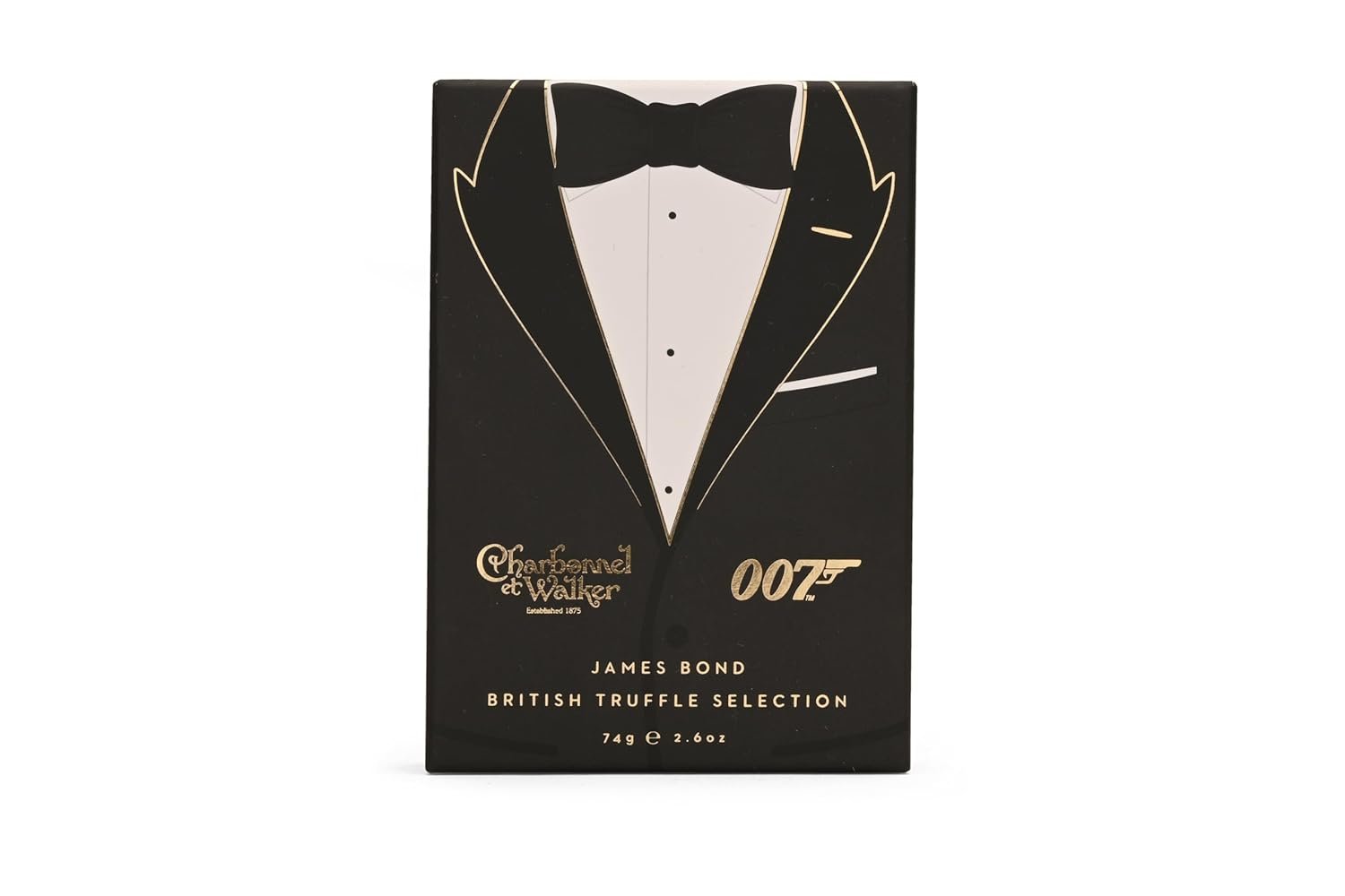 Charbonnel et Walker James Bond 007 British Truffle Selection, Luxury Chocolate Gift Box, Black and Gold, 2.6 oz - Image 2