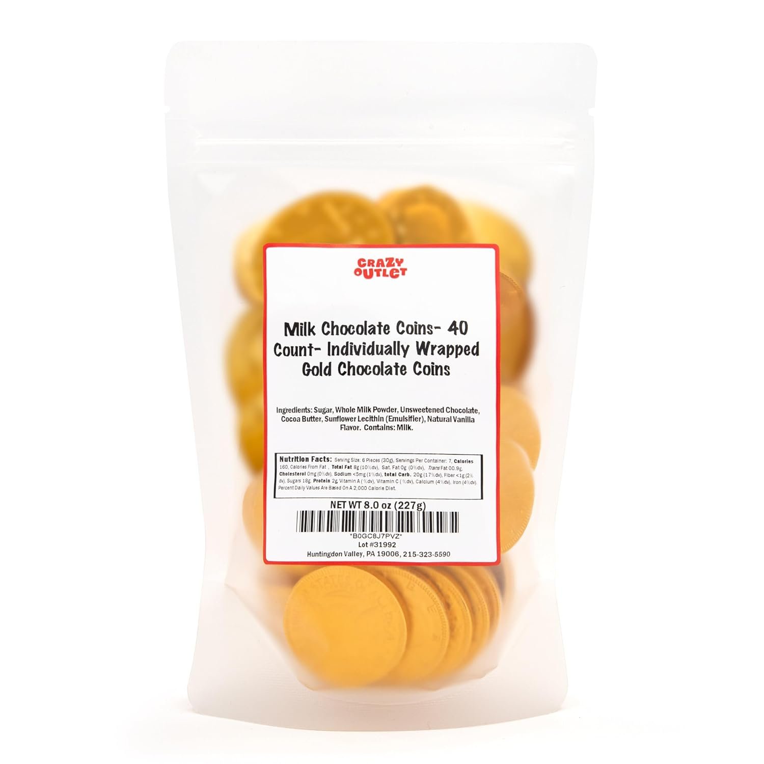 Chocolate Gold Coins - 40 Count Pack - Chocolate Coins Candy for Goodie Bags, Buffets, Gifting & Party Favors - Individually Wrapped Gold Candy Treats - Image 7