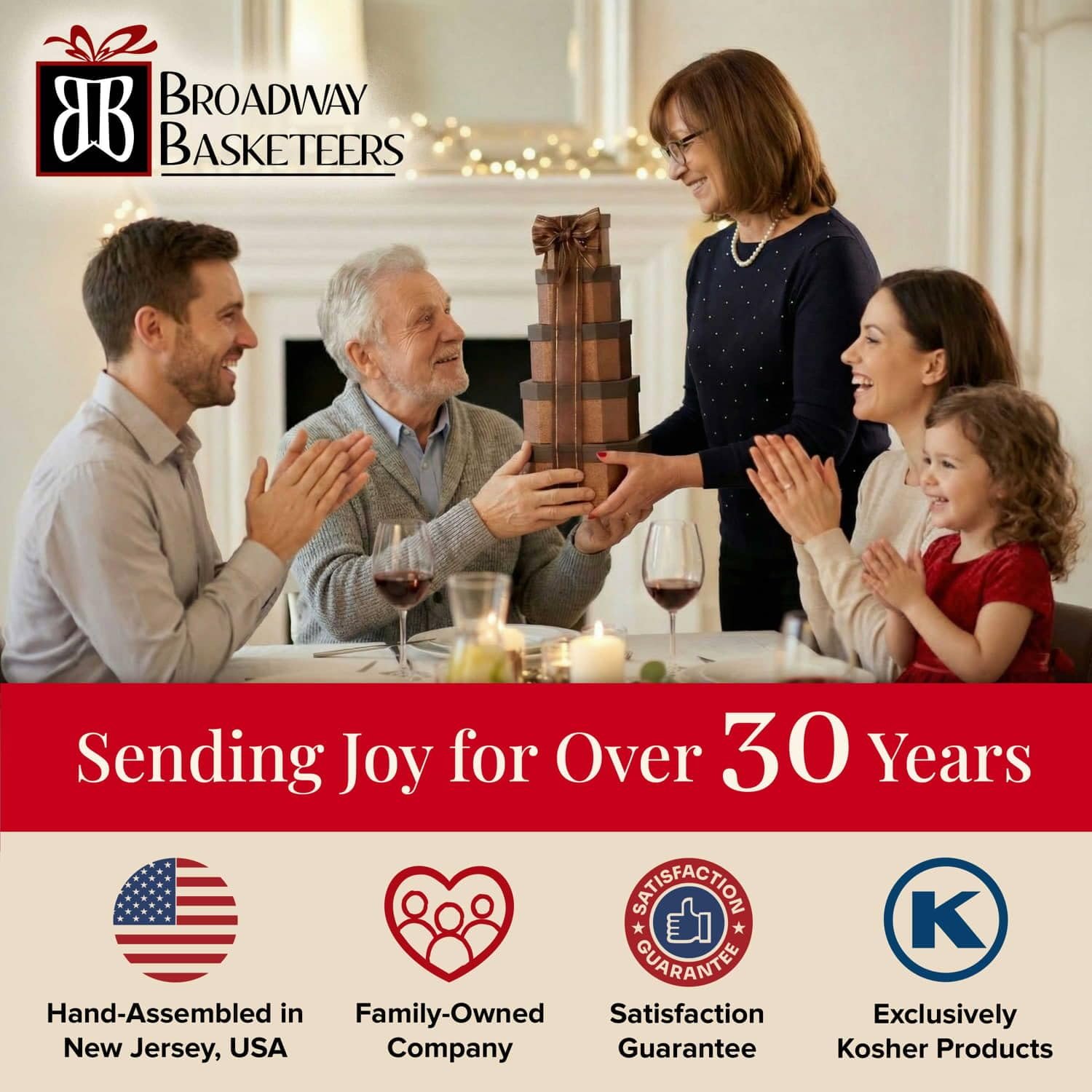 Birthday Gift Basket Tower for Women, Him, Gourmet Snacks & Sweets Food Gifts, Treat Box with Cookies, Delicious Treats, Candy Surprise by Broadway Basketeers - Image 8