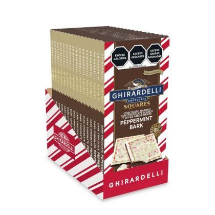 Ghirardelli Dark Chocolate Peppermint Bark Bar 3.5 Ounce