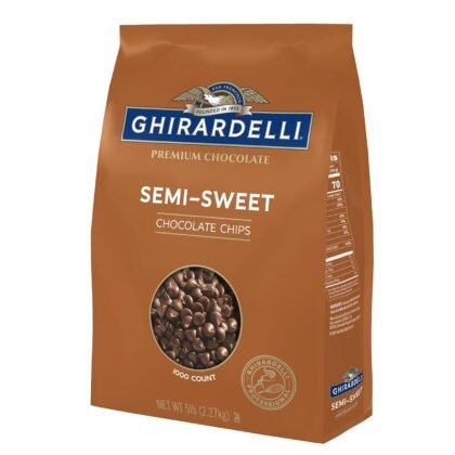 Ghirardelli Chocolate Company Semi-Sweet Chips 1000 per lb, 5lb. Bag (Pack of 1)