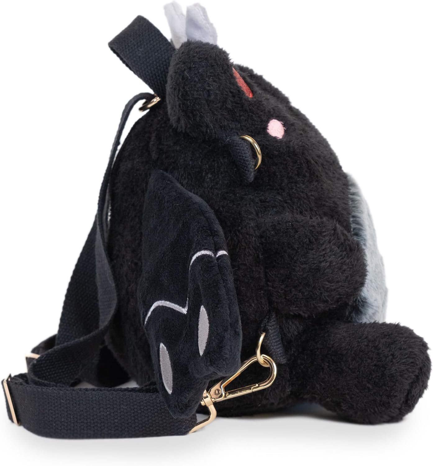 Cuddle Barn PlushGoals - Mothman Wawa Backpack Stuffed Animal Kawaii Cute Fuzzy Plush Bag Crossbody, 9 inches - Image 7