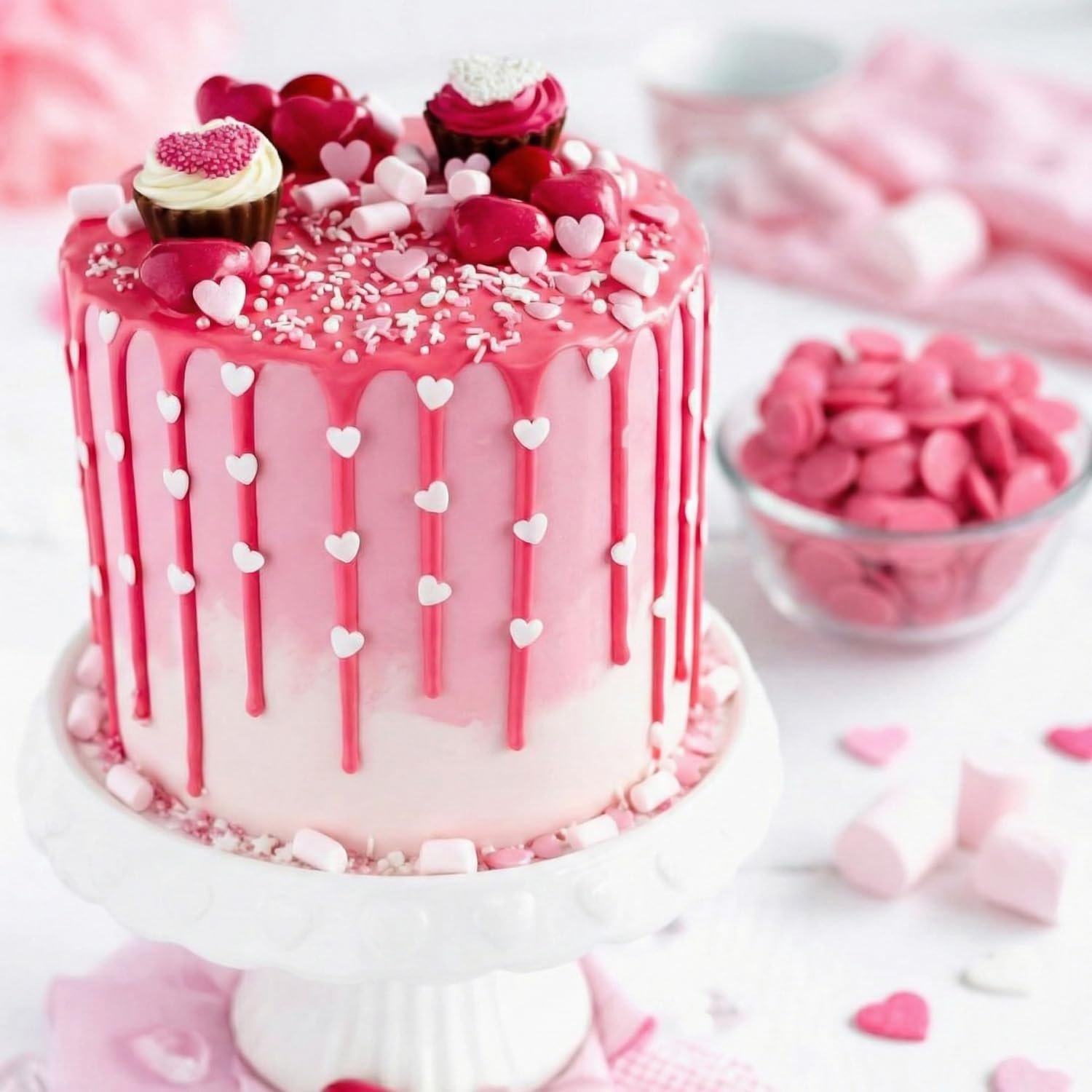 Pink Candy Wafer Chocolate Melts - 12 oz Candy Melting Wafers for Baking, Decorating, Dipping, Drizzling & Desserts - Image 4