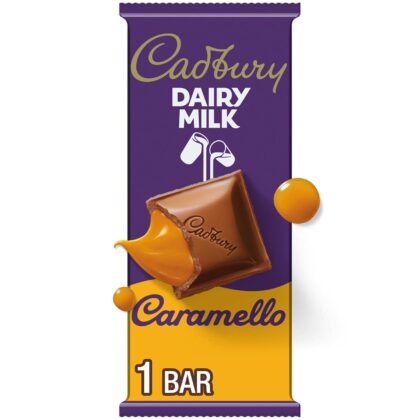 CADBURY DAIRY MILK CARAMELLO Milk Chocolate Caramel Candy Bar, 4 oz