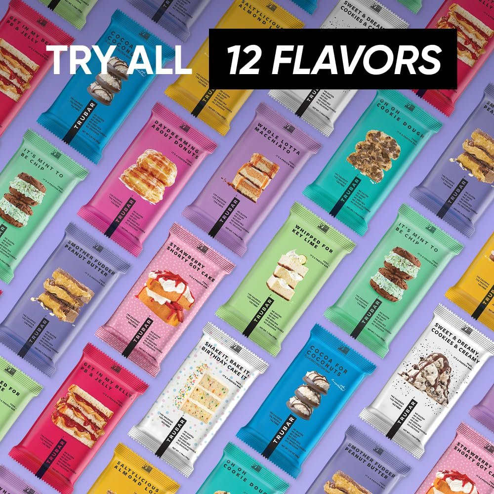 TRUBAR Vegan Protein Bar, Whole Lotta Macchiato, Gluten Free, Plant Based Protein, Dairy Free, Non GMO, Soy Free, No Sugar Alcohols, 12G Protein, 12G Fiber, 23G Carb, On the Go Snack Bars, 12 CT - Image 8