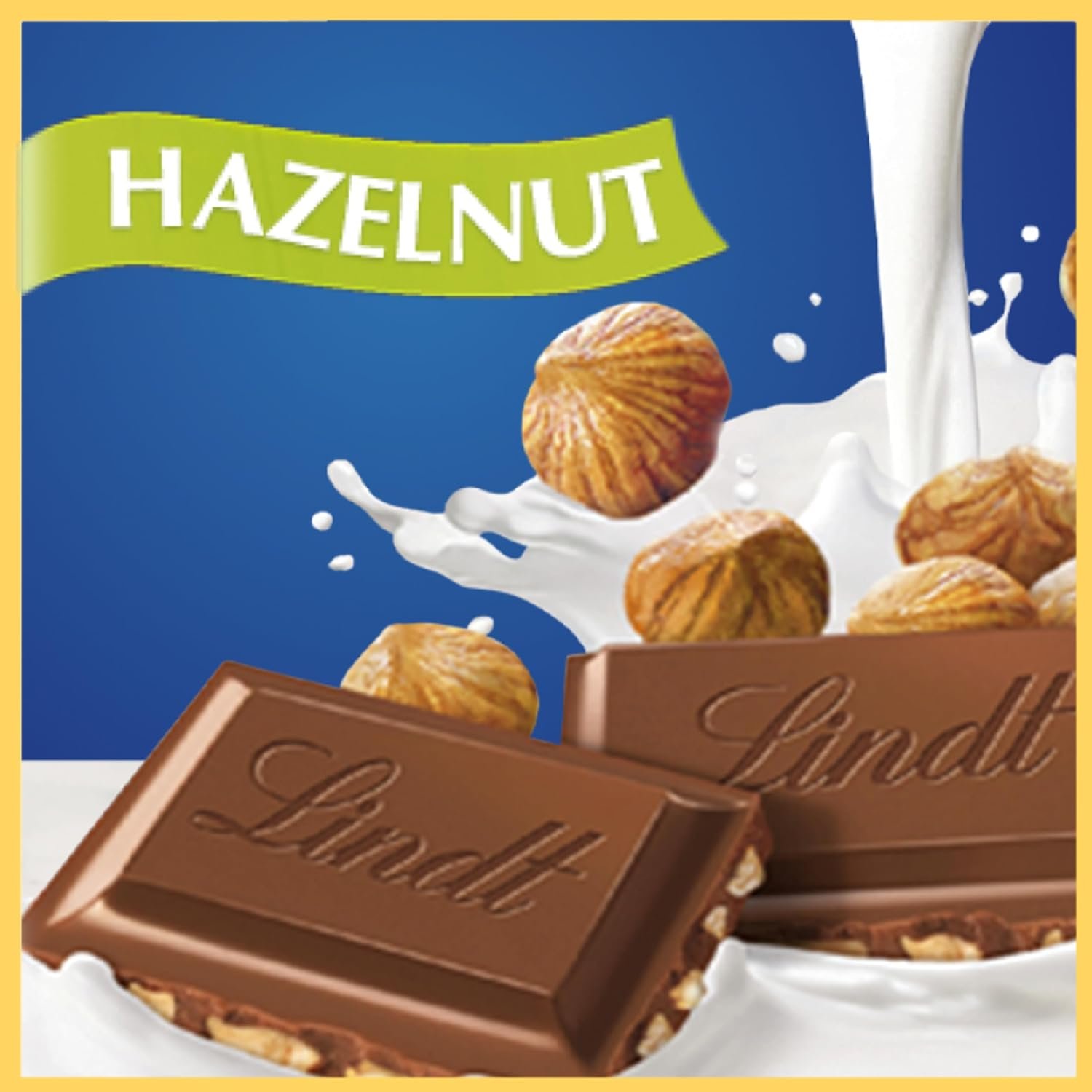 Lindt CLASSIC RECIPE Hazelnut Milk Chocolate Candy Bar, Milk Chocolate, 4.4 oz. - Image 3