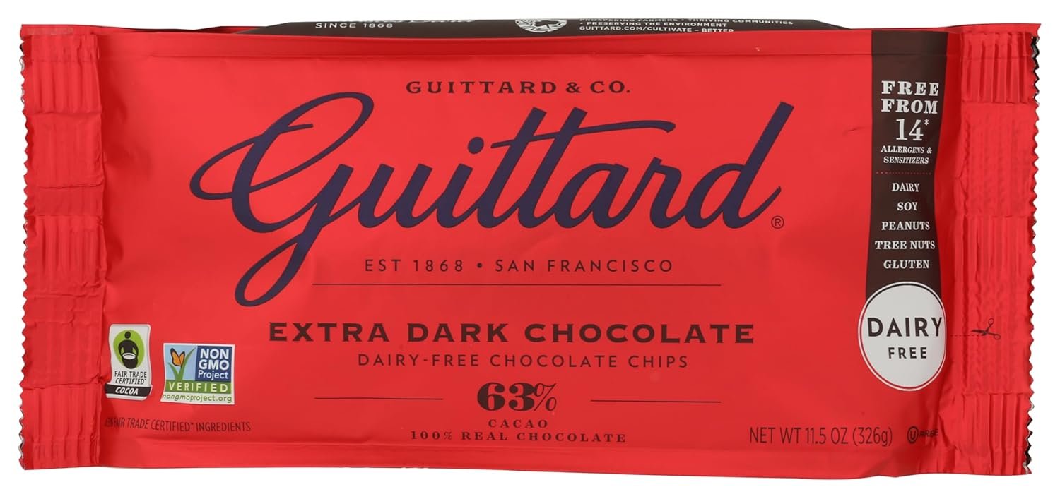 Guittard Baking Chips, 63% Extra Dark Chocolate, 11.5 oz