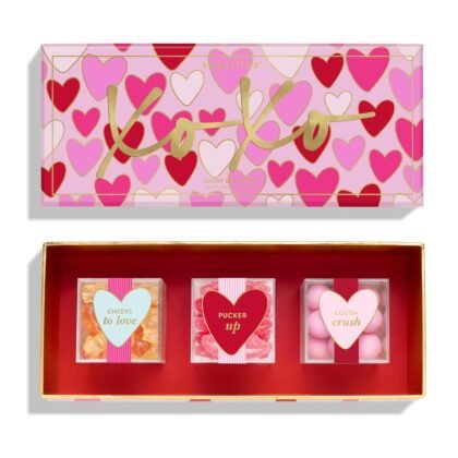 Sugarfina XOXO 3 Piece Candy Bento Box | Champagne Bears, Sugar Lips, Brownie Bites
