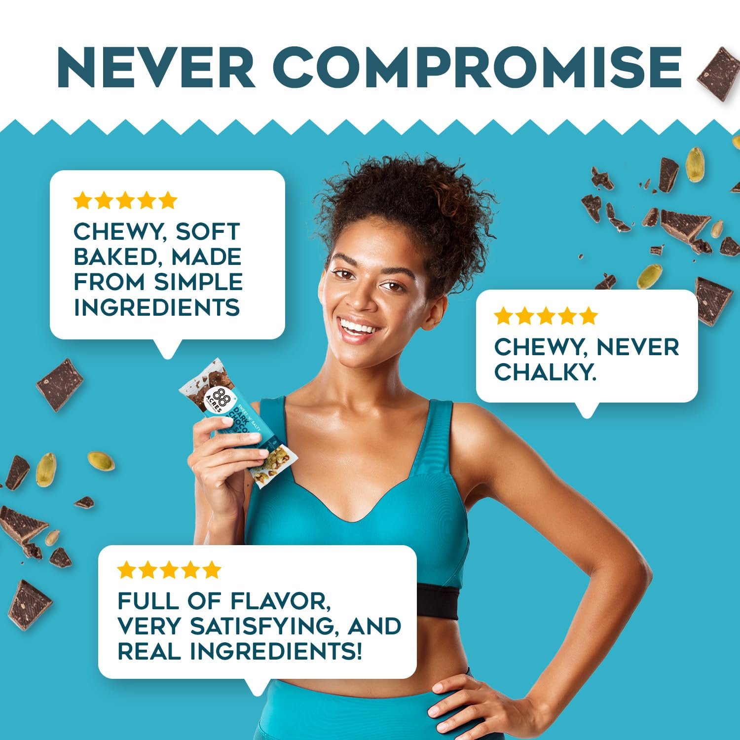 88 Acres Granola Bars Variety Pack, 6 Count, School Safe, Allergen Free Seed & Oat Snack Bar, Gluten & Nut Free, Vegan, Non-GMO & Kosher, Individually Wrapped - Image 6