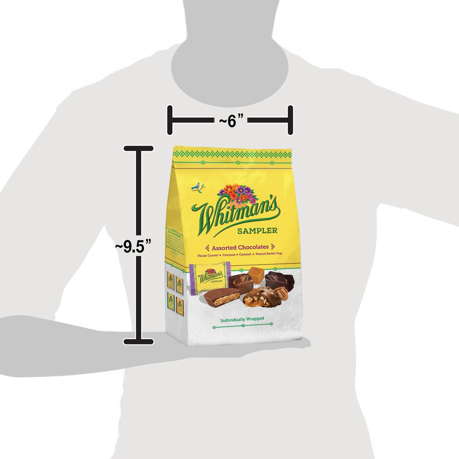 Whitman's Assorted Chocolates, 18.25 Ounce Gusset Bag - Image 6