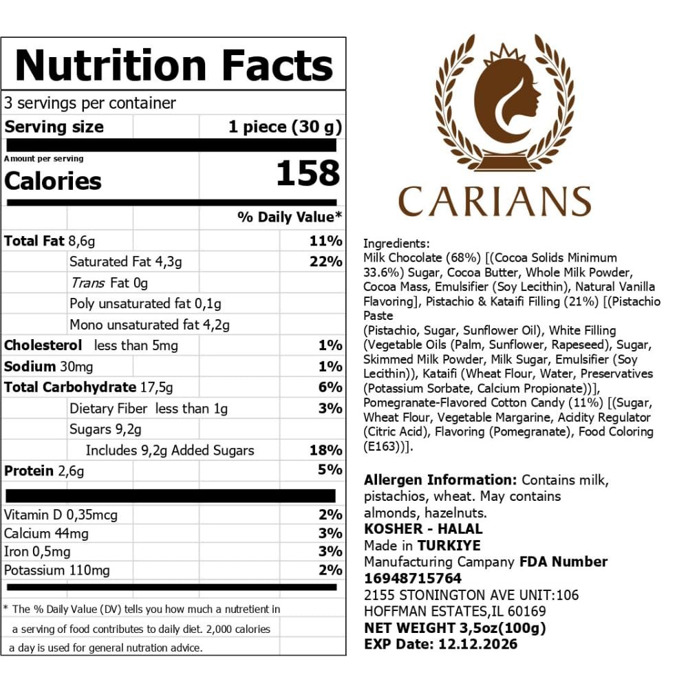 CARIANS Cartoon's Nutella Filling Milky Chocolate Bar, Valentine’s Day Belgian Taste Elegant Chocolatier, Great for Gift Giving, Anniversary - Image 2