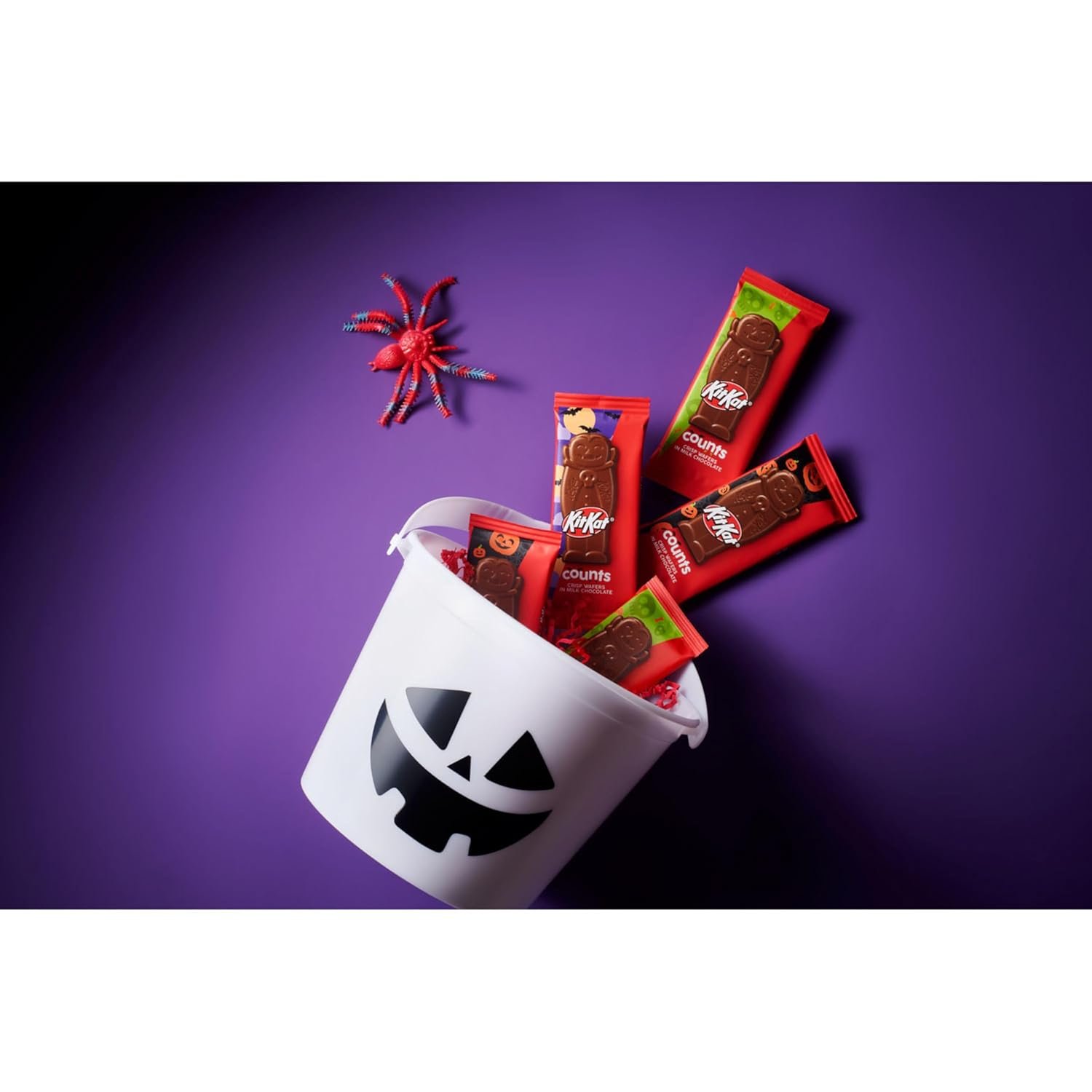 KIT KAT Milk Chocolate Wafer Snack Size Counts, Halloween Candy Bag, 9.44 oz - Image 6