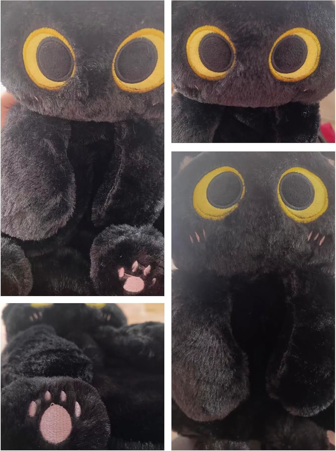 Plush Backpack,Cat Bag,Animal Backpack,Cute Cartoon backpack,Plush Bag (A-Black Cat) - Image 3